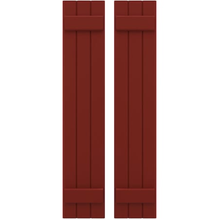 Americraft 3-Board (2 Batten) Exterior Real Wood Joined Board-n-Batten Shutters, ARW101BB311X43MRH